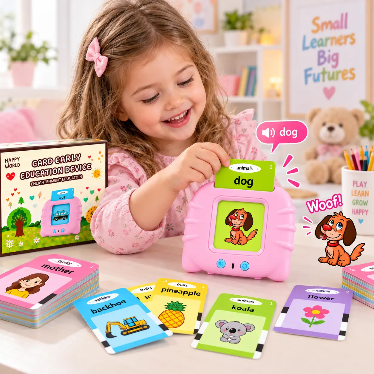 Interactive Talking Flash Cards Learning Device for Kids