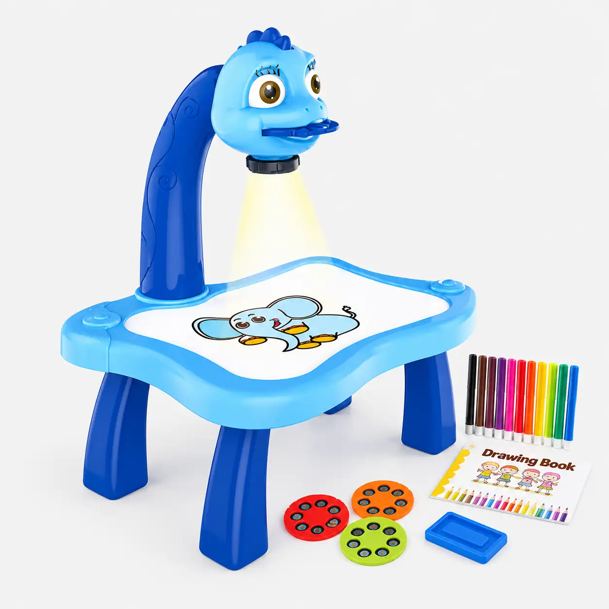 Kids Dinosaur Projector Drawing Table